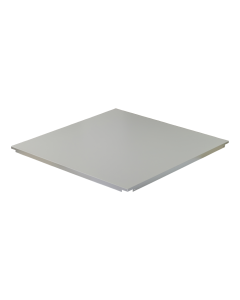 SAS130 Square Edge Lay-On Tile - 594x594mm - Plain - RAL 9010 White